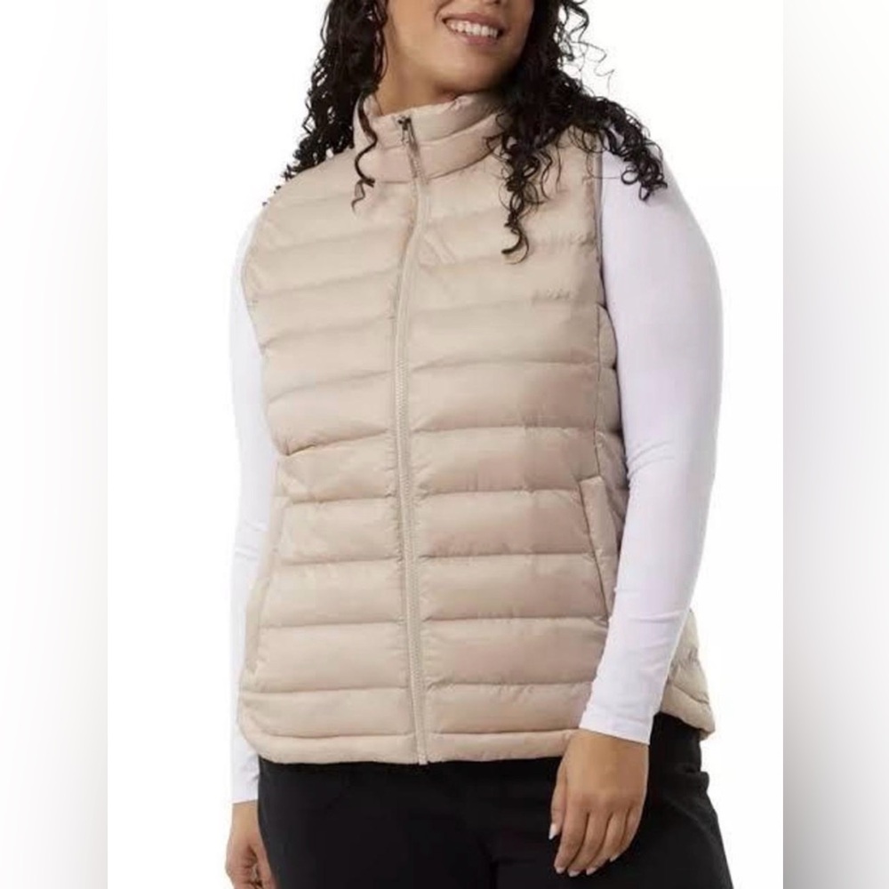 Beige 32 Degrees Puffer Vest